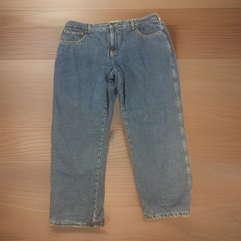 RedHead Mens Fleece Lined Jeans Blue Denim Work Pants Bass Pro Shops 42x30